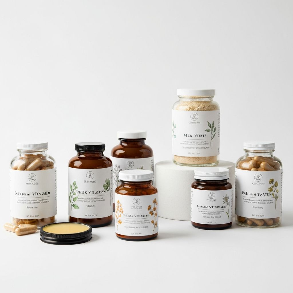 Natural vitamins and wellness products